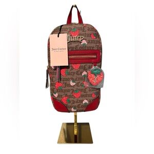 Juicy Couture Red & Brown Freshly Picked Sling Bag